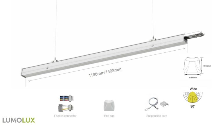 NEVA LED Linear Trunking Light Size1