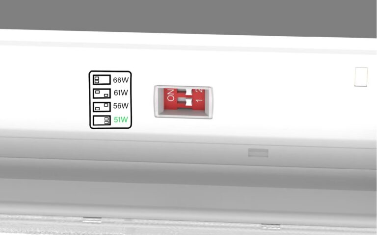 led track linear light in office power adjustable
