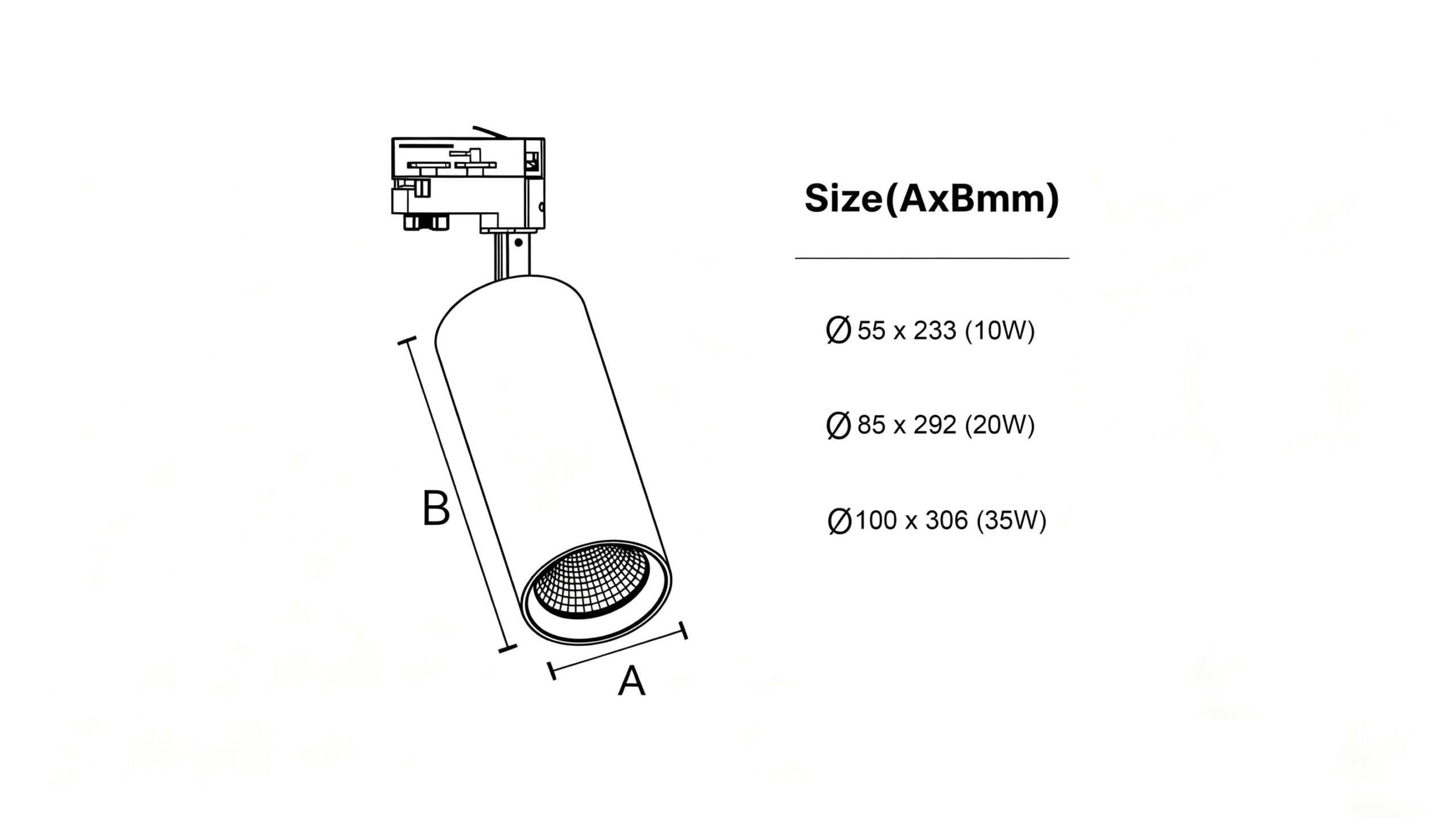 TS338 LED Track Spotlight