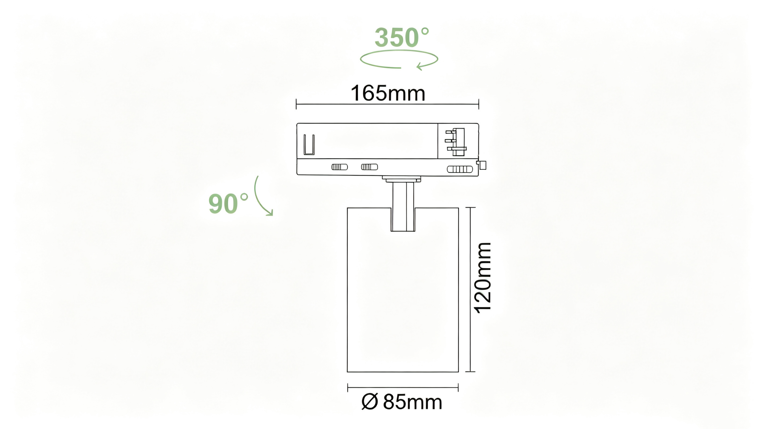 Foco LED de riel TS917